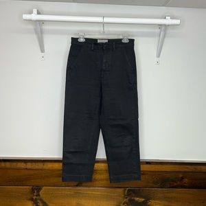 Everlane High Waist Straight Leg Crop Black Jeans- 6S